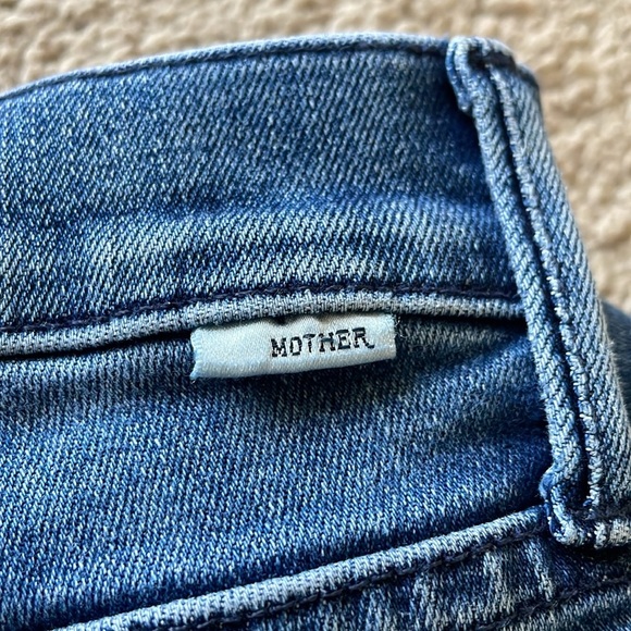 Mother The Mid Rise Dazzler Ankle Step Fray Jean Mix Tape Women’s 25 Preppy Pant - Picture 10 of 16